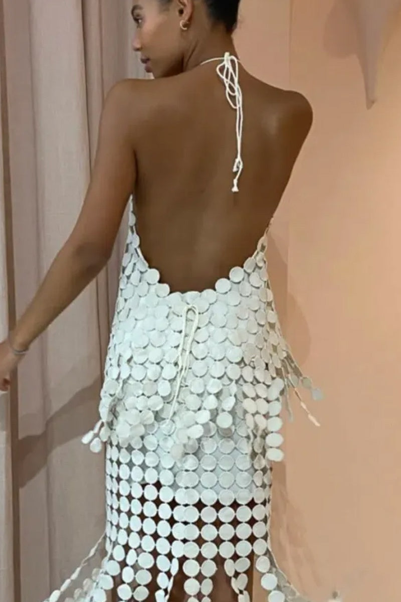 Camilla and Marc Murano circle halter cream 8