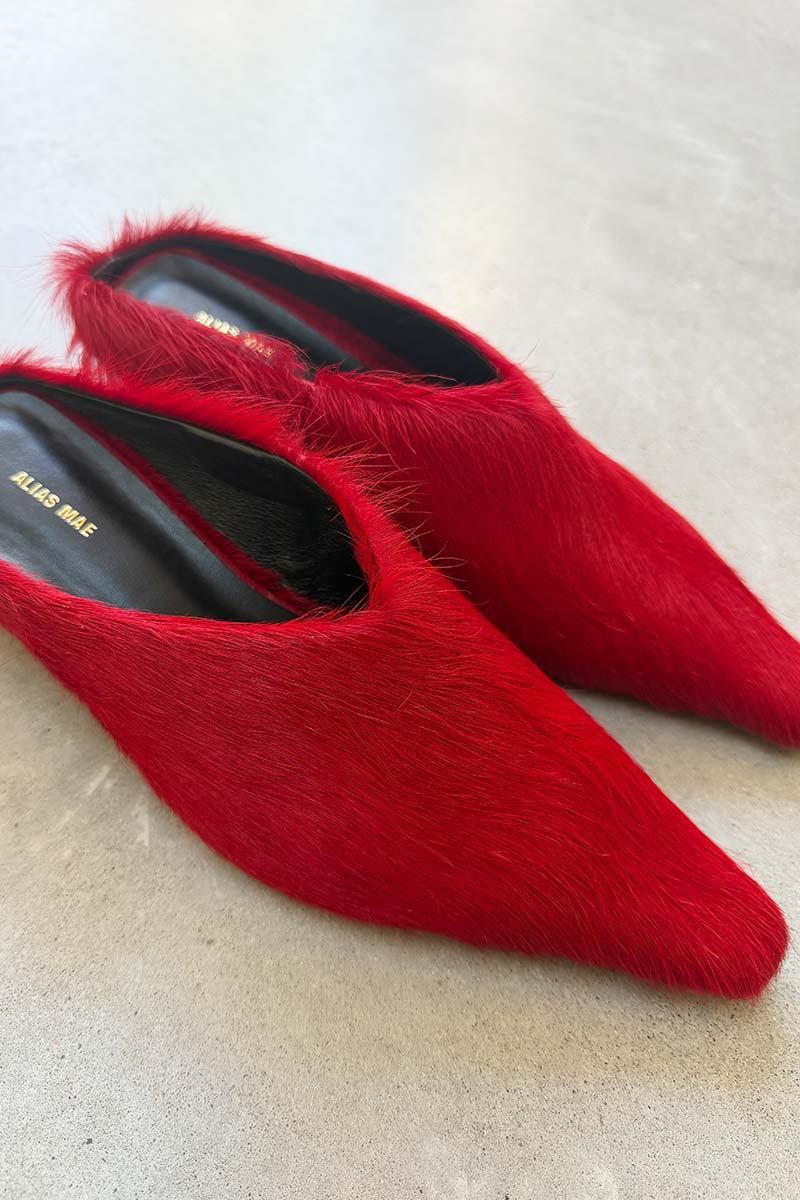 Alias Mae Olive red mules RRP $219 37