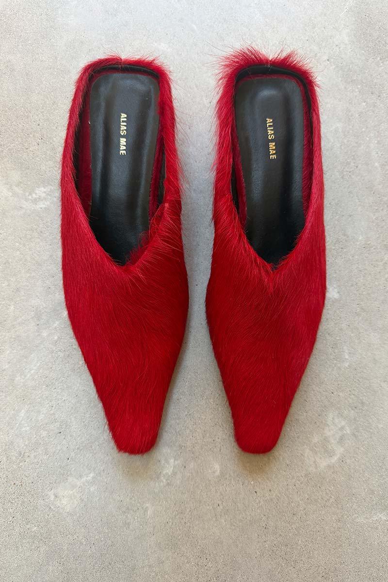 Alias Mae Olive red mules RRP $219 37