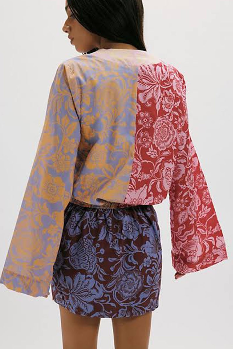Hansen & Gretel pattern wrap dress S