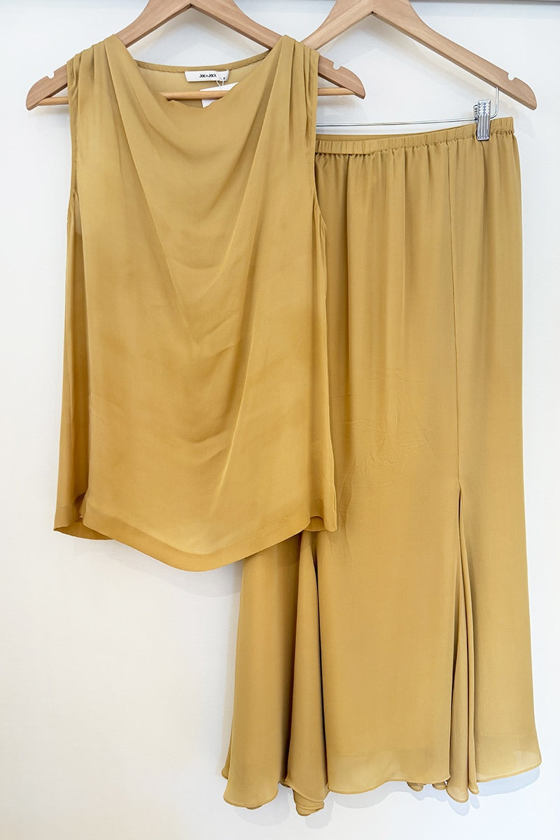Jac & Jack caramel silk top 8
