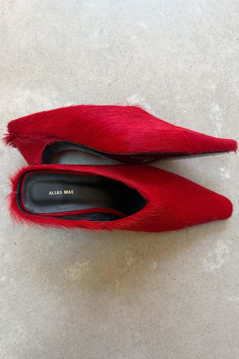 Alias Mae Olive red mules RRP $219 37