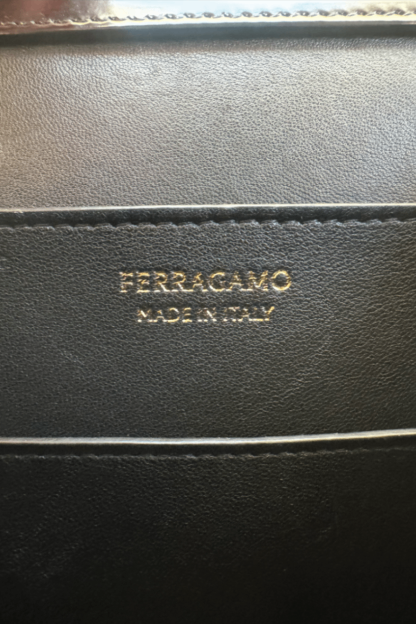 Ferragamo Wanda mini patent leather tote BNWT
