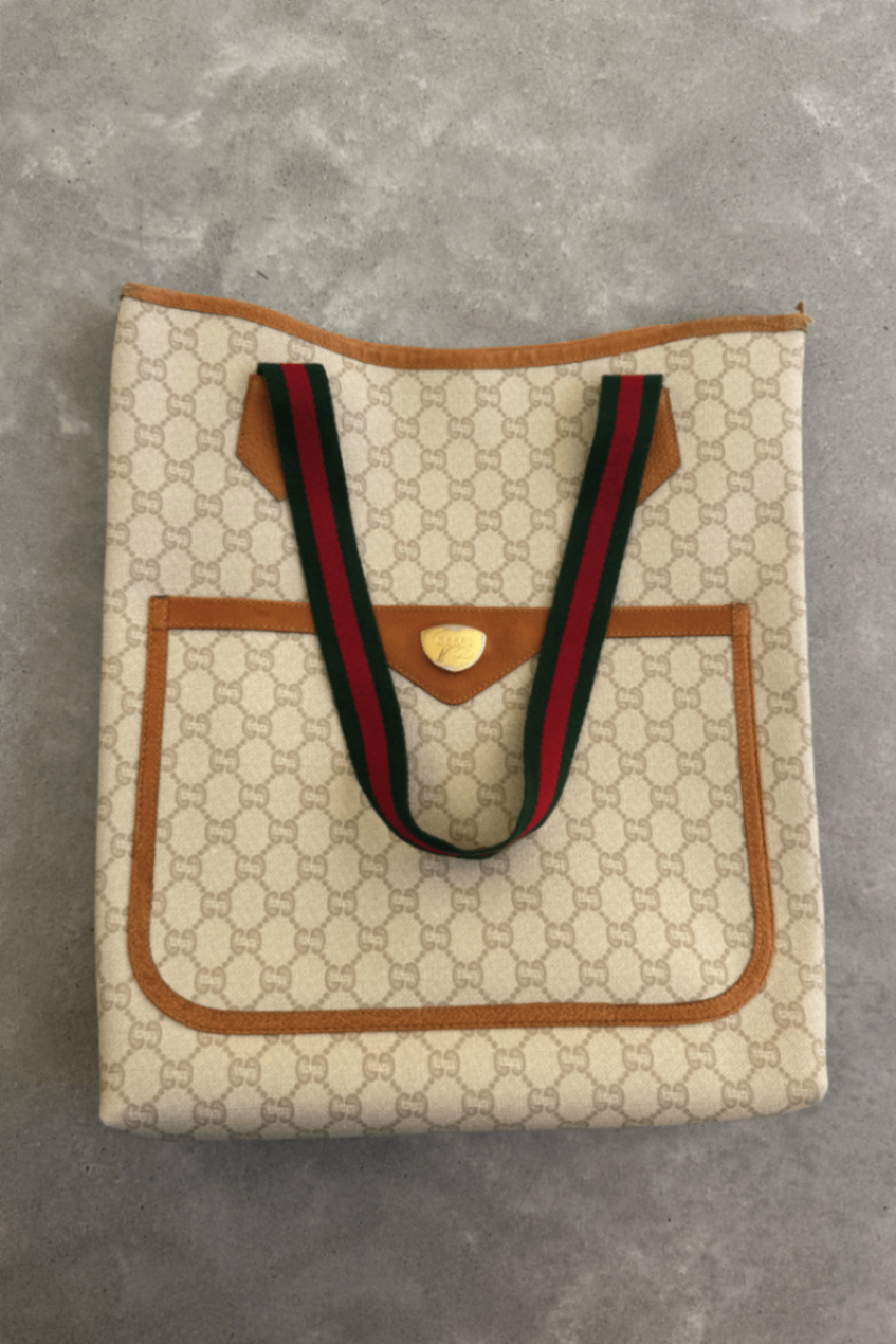 Gucci Sherry Line beige tote bag