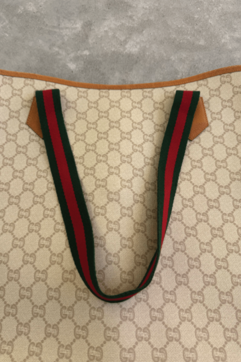 Gucci Sherry Line beige tote bag