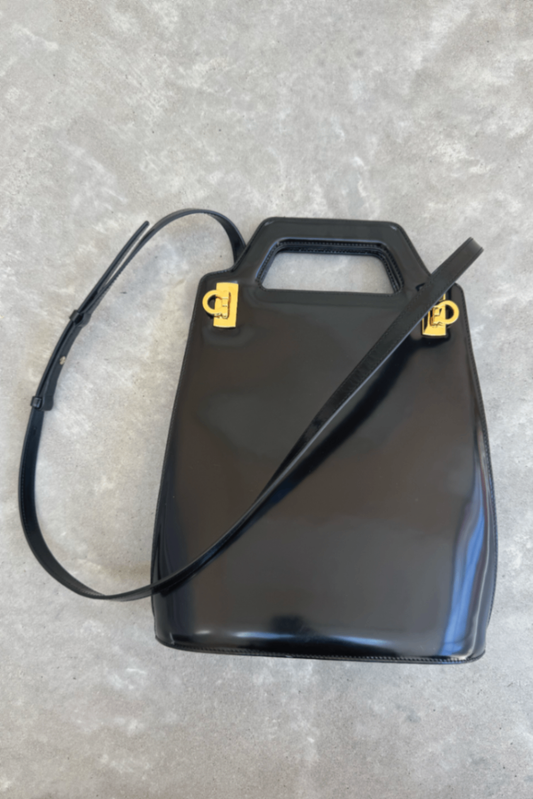 Ferragamo Wanda mini patent leather tote BNWT