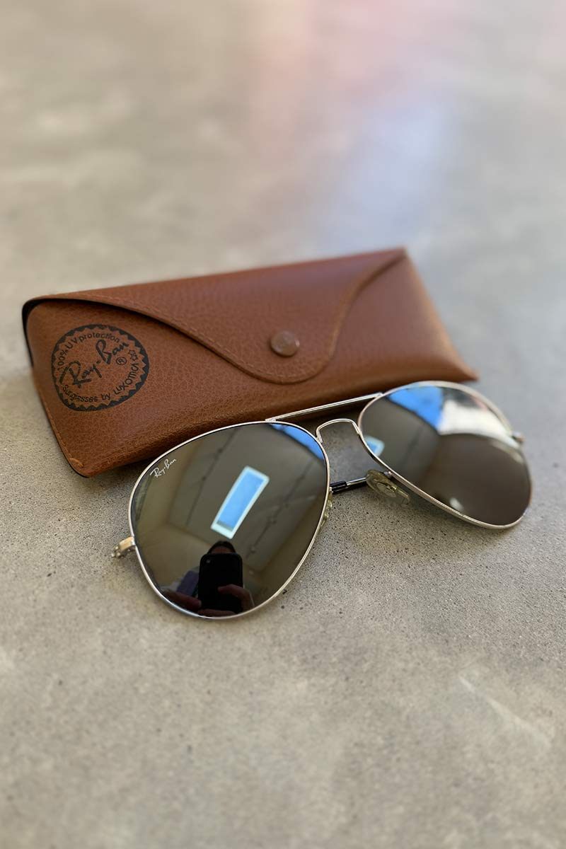 Raybans silver frame