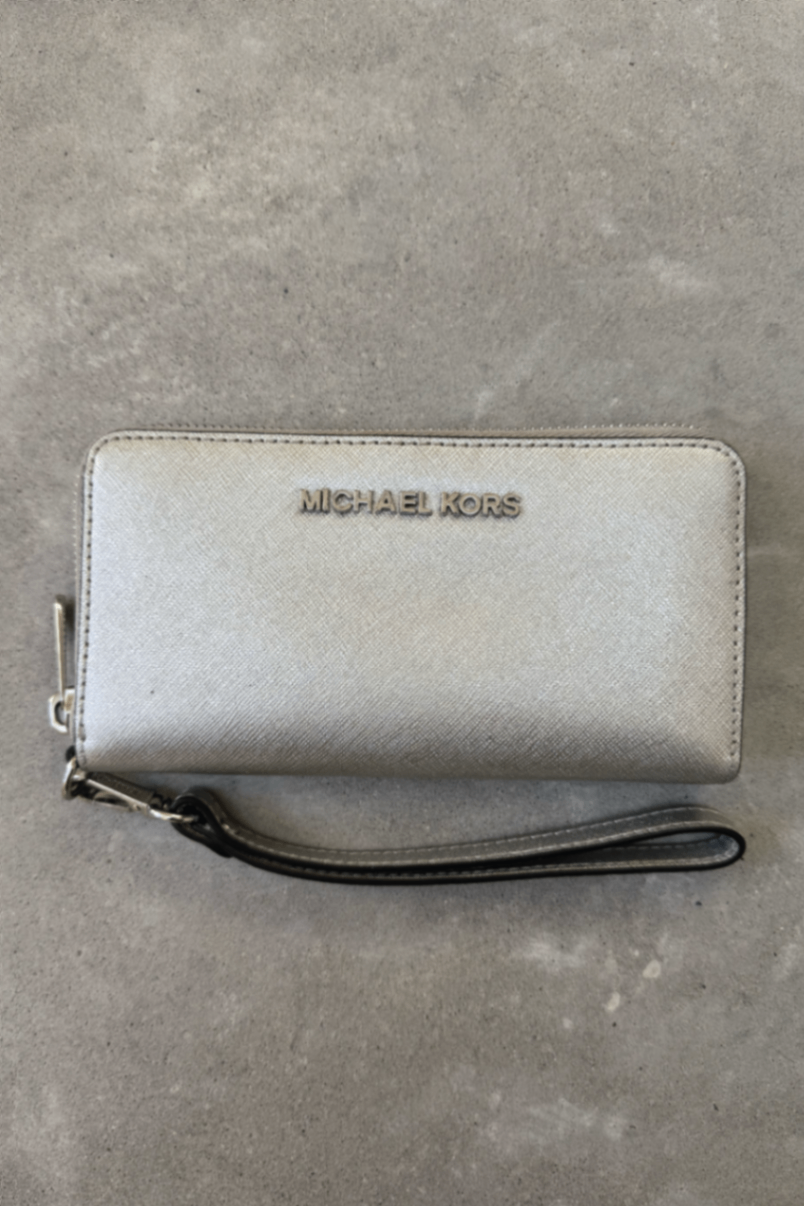 Michael Kors silver wallet