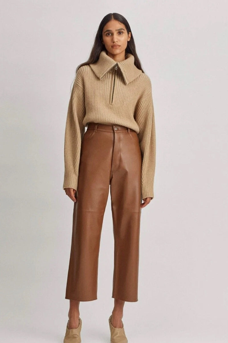 Camilla and Marc Claro Lamb Leather Pant 10