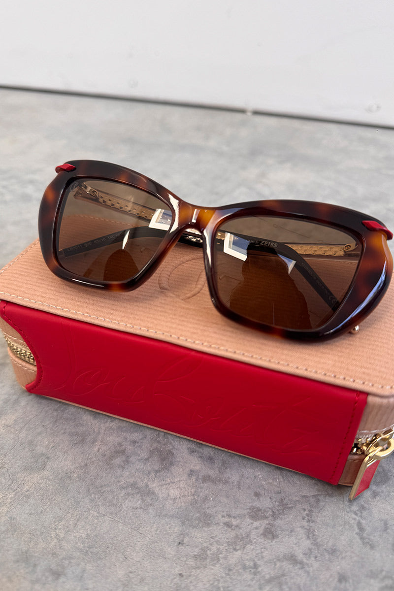 Christian Louboutin HOT CHICK LB0011 DARK HAVANA SUNGLASSES RRP $930