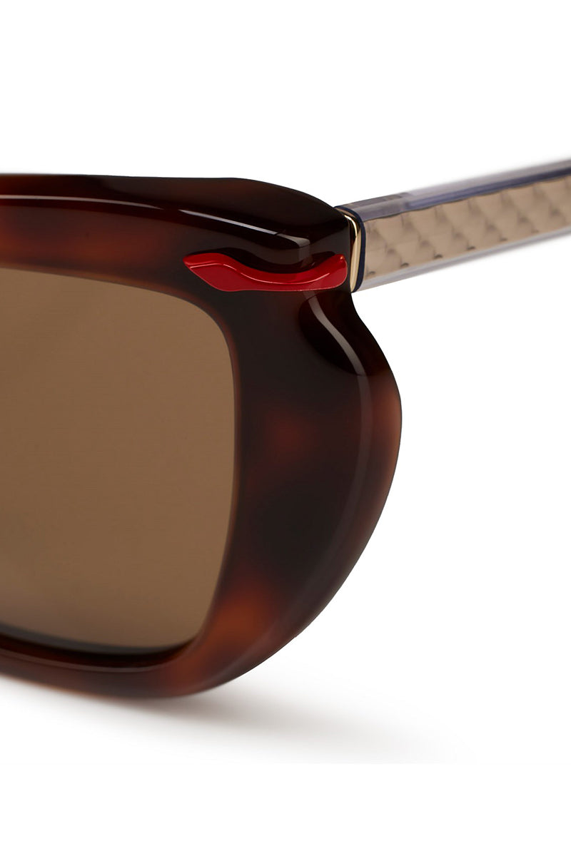 Christian Louboutin HOT CHICK LB0011 DARK HAVANA SUNGLASSES RRP $930