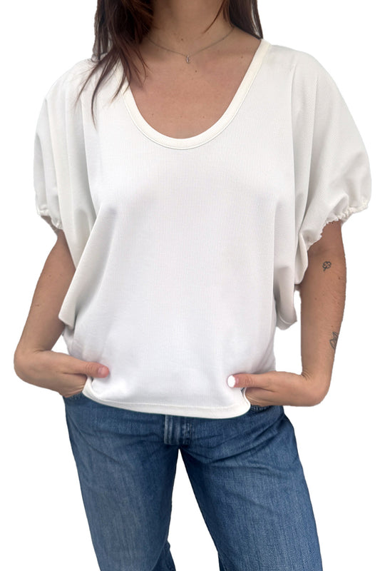 Christopher Esber white drop shoulder top 12