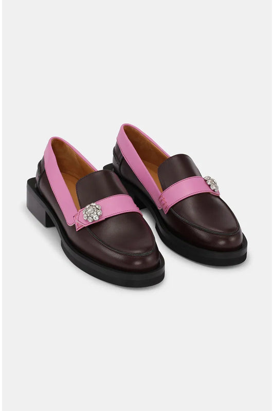 Ganni Jewel Calf Leather Loafer 40