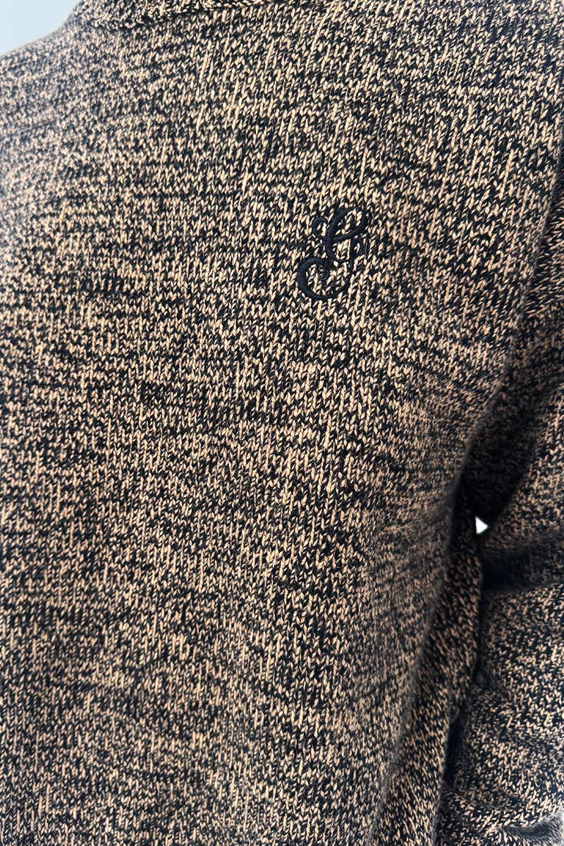 Ganni Merino Wool Cashmere Brown Knit jumper S/M