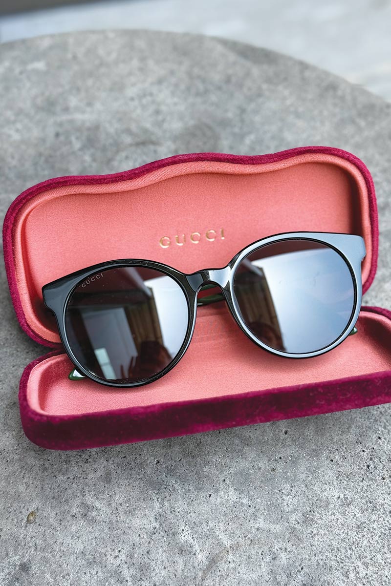 Gucci round frame sunglasses