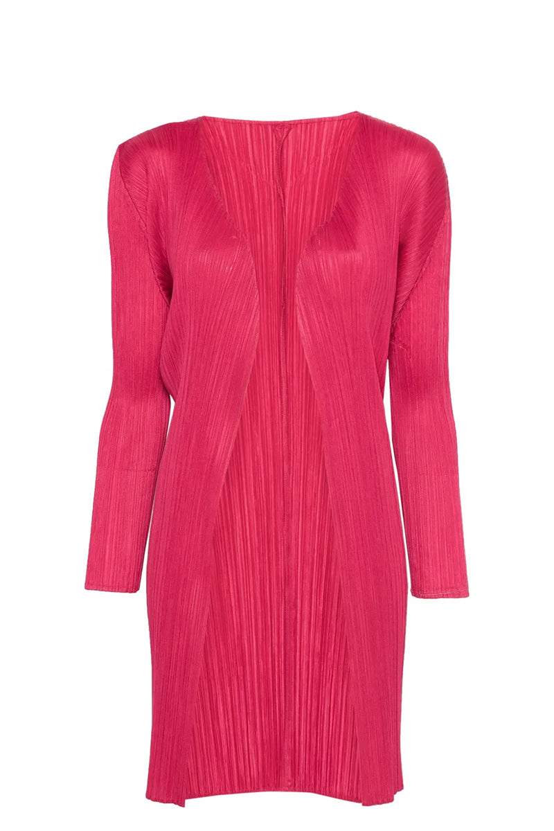 Issey Miyake Pleats Please Pleated Pink Cardigan 3