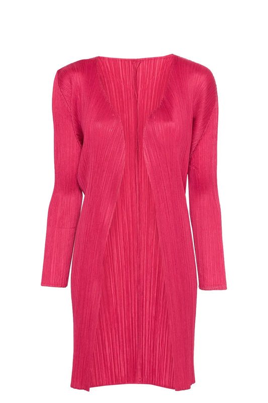 Issey Miyake Pleats Please Pleated Pink Cardigan 3