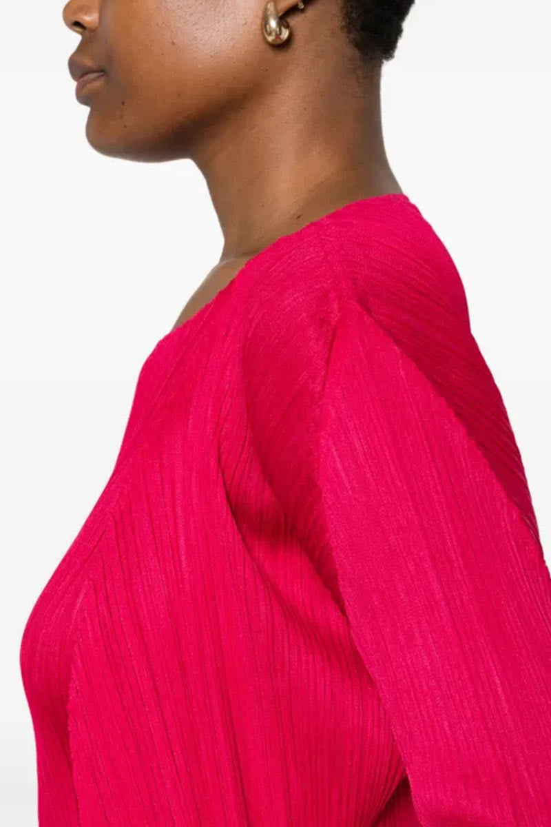 Issey Miyake Pleats Please Pleated Pink Cardigan 3