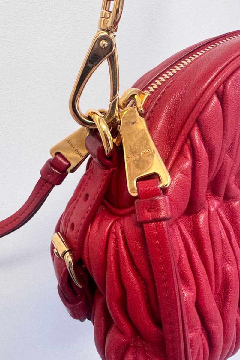 Miu Miu Red Cross Body Handbag Authenticated