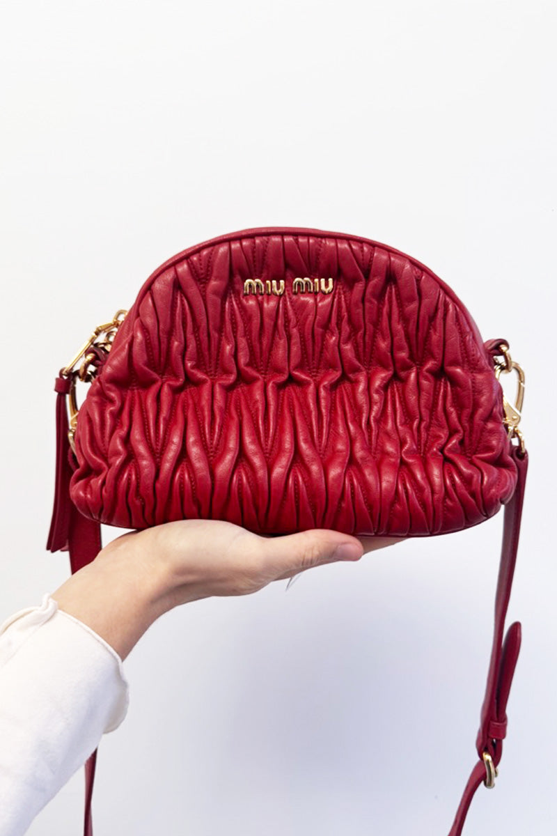 Miu Miu Red Cross Body Handbag Authenticated
