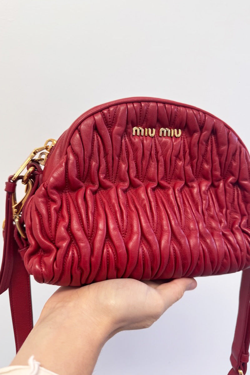 Miu Miu Red Cross Body Handbag Authenticated