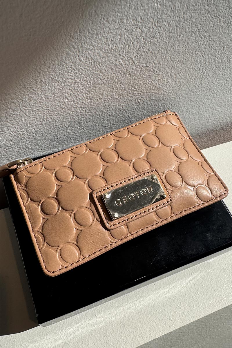 Oroton Beige Coin purse (authenticated)