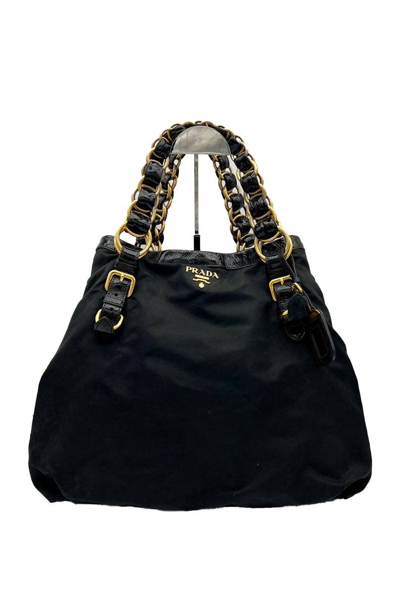 Prada Tessuto Nylon Chain Shoulder Bag (authenticated) RRP $2200