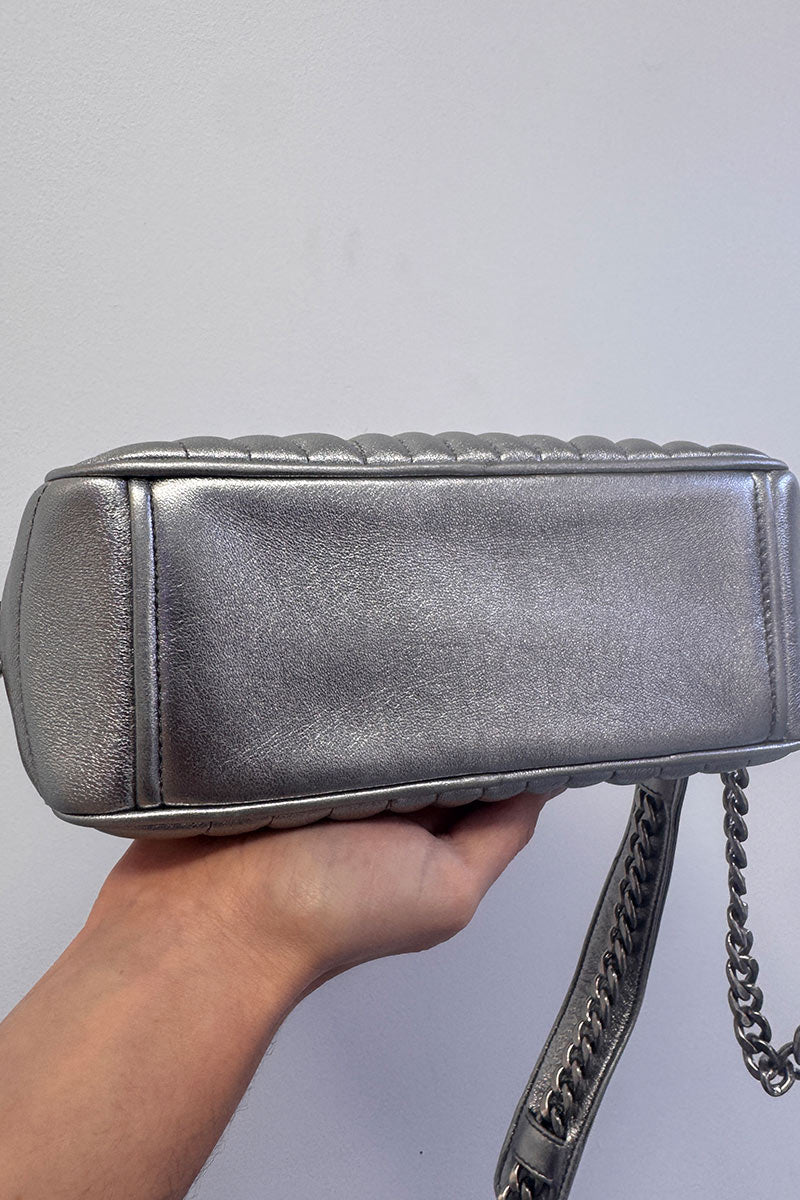 Prada Diagramme Quilted Leather Small Cross Body Bag