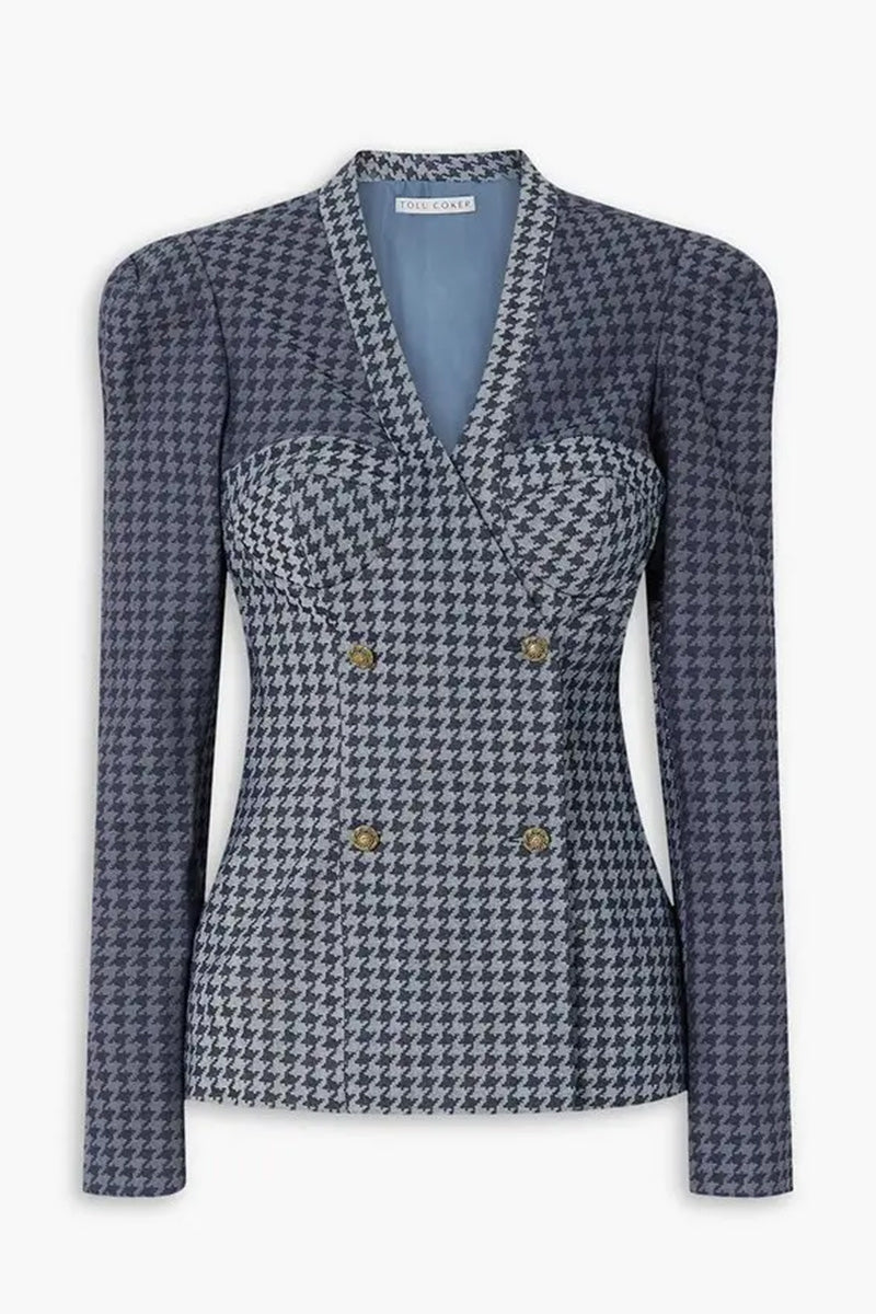 Tolu Coker Houndstooth Set (Blazer M, Pant S)
