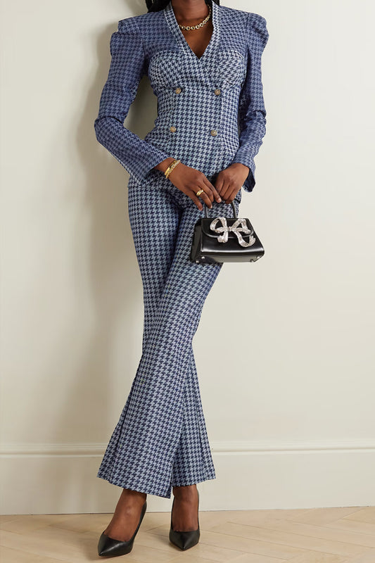 Tolu Coker Houndstooth Set (Blazer M, Pant S)