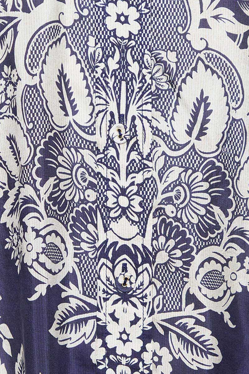 Zimmermann Pattie Relaxed Navy Silk Shirt and Draw Waist Pants 1