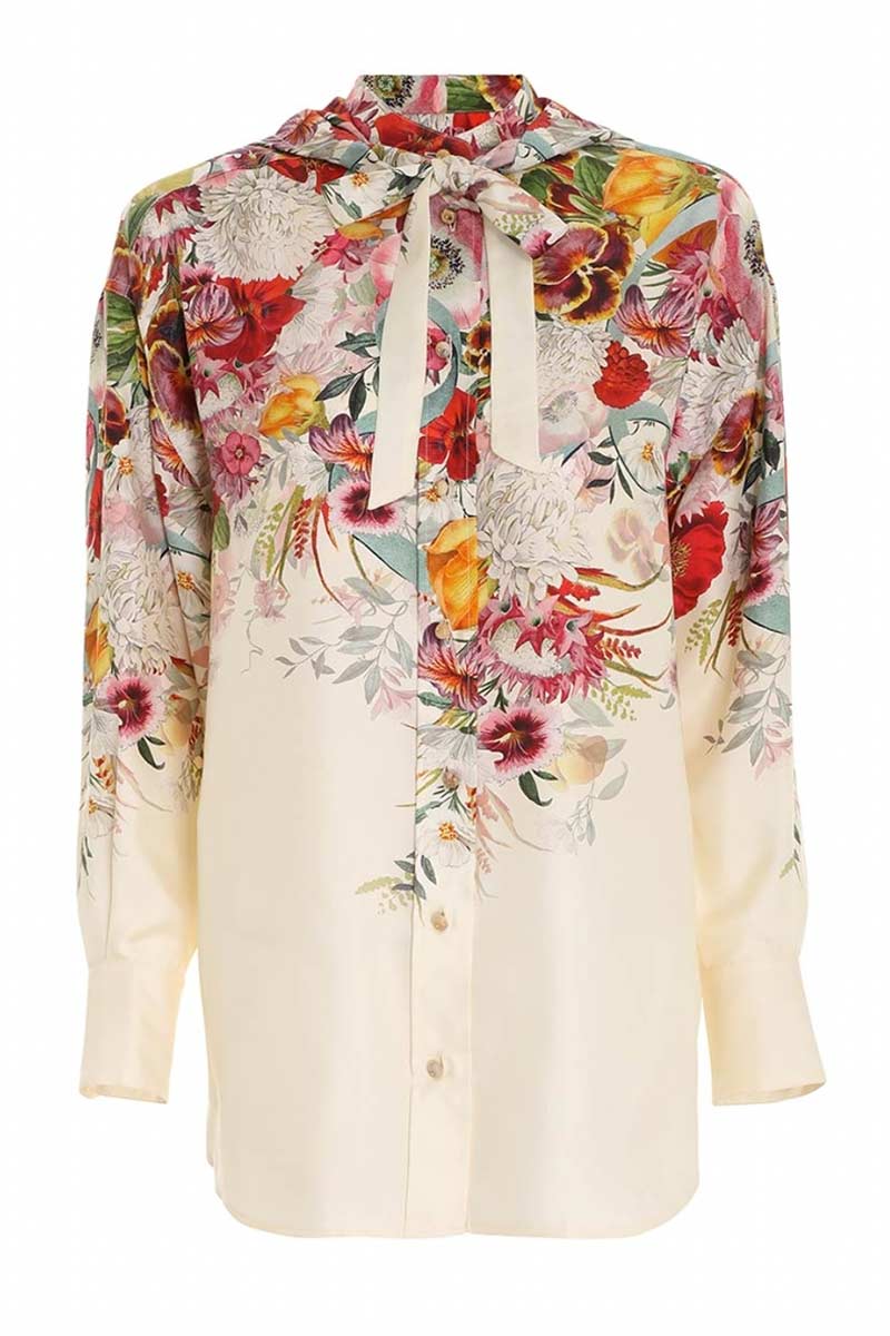 Zimmermann Wonderland Hooded Silk Shirt 2