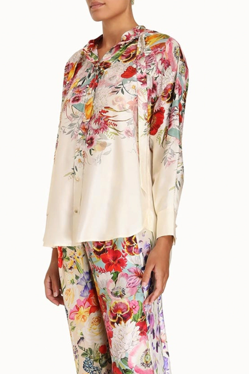 Zimmermann Wonderland Hooded Silk Shirt 2