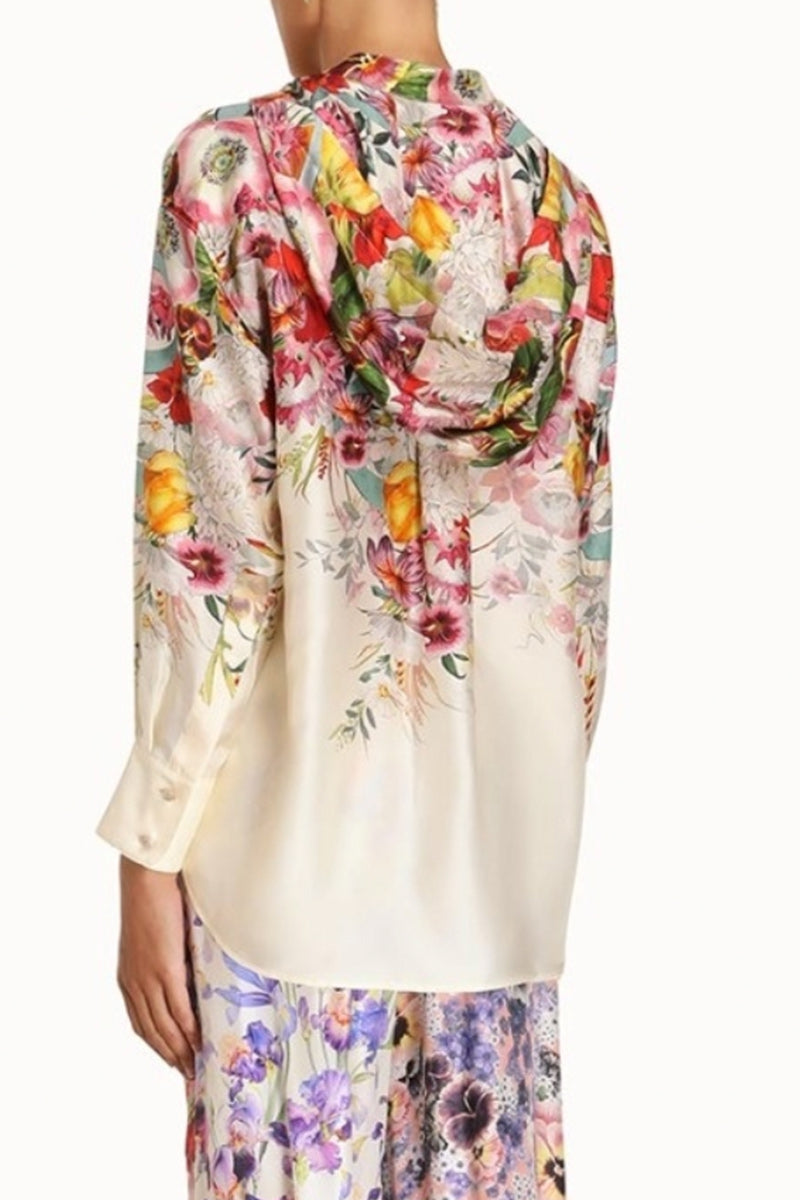 Zimmermann Wonderland Hooded Silk Shirt 2